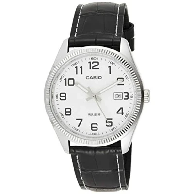 Afbeelding van CASIO MTP 1302PD heren, zwart., armband