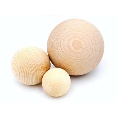 Afbeelding van 30 stuks JOWE® Beukenhouten ballen zonder boren, diameter mm houten Made in Austria
