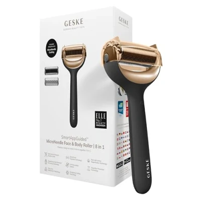 Afbeelding van Geske Microneedle FACE BODY Roller 8 IN 1 Smartappguided Huidverzorgingstool, Maat: One Size, Gray