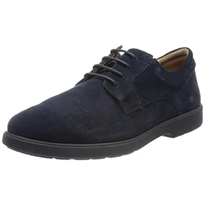 Afbeelding van Geox Spherica Sportieve veterschoenen, Heren, Maat: 40, Navy Veloursleer