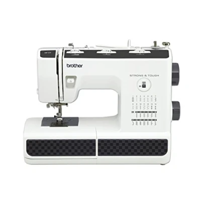 Image de Machine à Coudre Brother HF27 Mécanique Surjeteuse Bras Libre 27 Points Acier Inoxydable Blanc