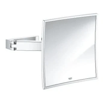 Afbeelding van Grohe Selection Cube wand cosmeticaspiegel met glas