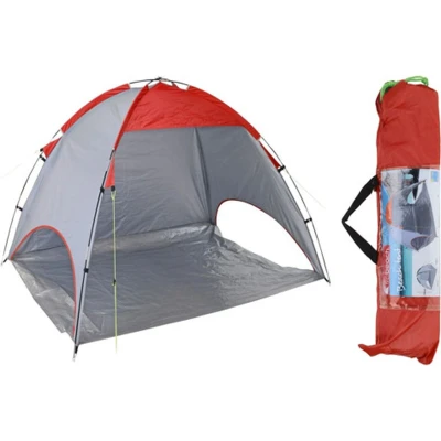 Afbeelding van Probeach Strandtent 220X120X115 Cm Rood En Grijs
