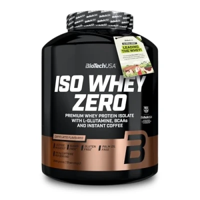 Afbeelding van BiotechUSA isolaat eiwitpoeder ISO WHEY zero (1816 g) smaak: caffe latte