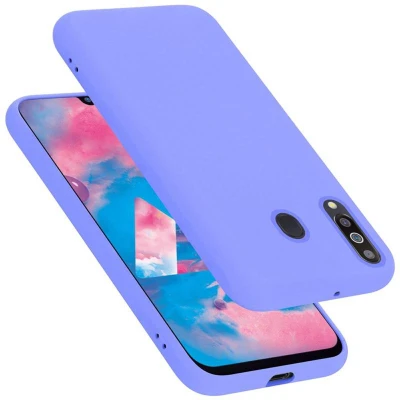 Afbeelding van Cadorabo Hoesje geschikt voor Samsung Galaxy M30 / A40s in LIQUID LICHT PAARS Beschermhoes gemaakt van flexibel TPU silicone Case Cover