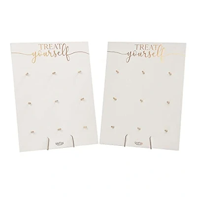 Afbeelding van Donut Wall Feestdecoratie 2 stuks walls 18 houten stokjes Ginger Ray Rosé Goud
