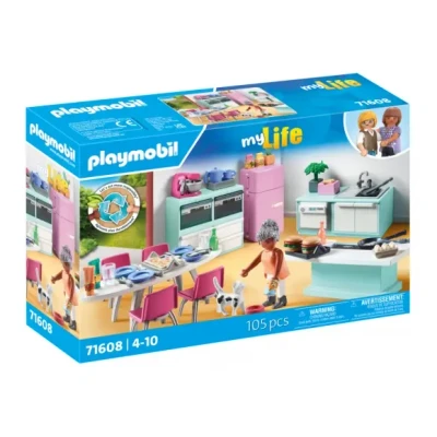 Afbeelding van PLAYMOBIL My Life Keuken met eethoek 71608
