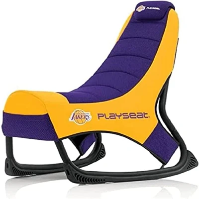 Afbeelding van Fotel Playseat® Champ NBA LA Lakers Gamingowy do 122kg Tkanina Żółto niebieski