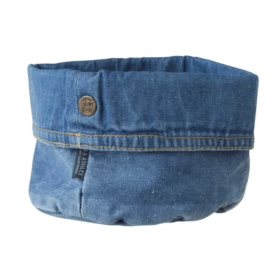 Afbeelding van Laura Ashley Jeans Set 4 Broodmanden Rond Blauw Textiel