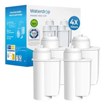 Afbeelding van Waterdrop TÜV SÜD gecertificeerde filterpatroon, vervanging voor Brita Intenza Siemens TCZ 7003 TZ70003 7033 4678731016723 575491 incl. Bosch Neff koffiezetapparaat (4)