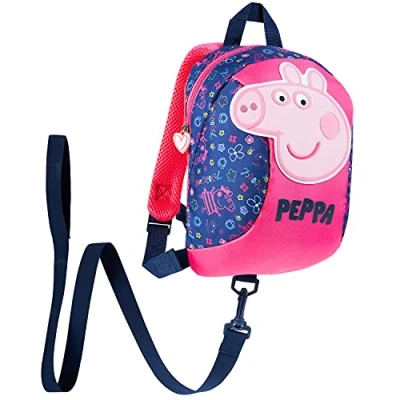 Afbeelding van Peppa Pig Rugzak veiligheidsharnas voor kinderen (marineblauw/roze), Navy/Roze