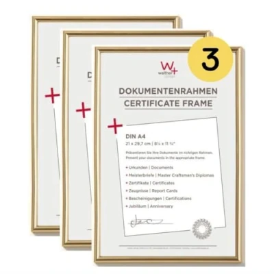 Afbeelding van Walther Design Galeria fotolijst 21 x 29,7 cm DIN A4 goud