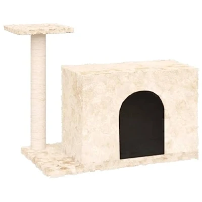 Afbeelding van vidaXL Kattenmeubel met sisal krabpaal 51 cm crèmekleurig