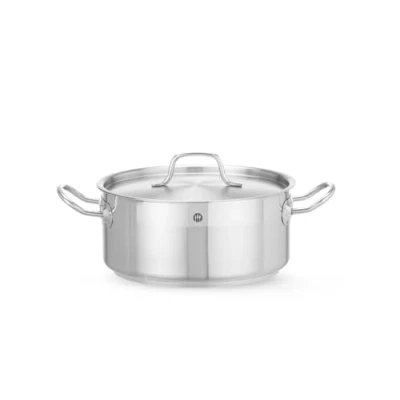 Afbeelding van Hendi Kookpan laag met deksel, RVS, 25,5(b)x35(d)x10,5(h)cm, 830406