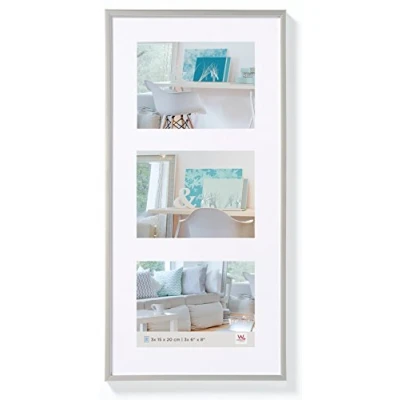 Afbeelding van walther design KV320S New Lifestyle kunststof lijst, 3 x 15 20 cm, zilver, 1 stuk