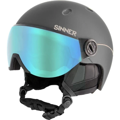 Afbeelding van SINNER Titan Visor Skihelm In Mold technologie Mat Grijs Maat 61