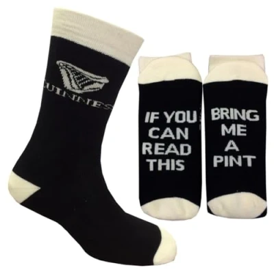 Afbeelding van Guinness Official Merchandise G9307 Accessoires, sokken, zwart, eenheidsmaat voor heren, eenheidsmaat, zwart.