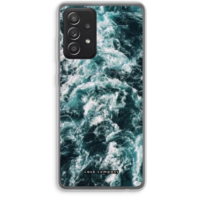 Afbeelding van hoesje geschikt voor Samsung Galaxy A52 Zee golf Soft Cover Telefoonhoesje Bescherming aan alle Kanten en Schermrand