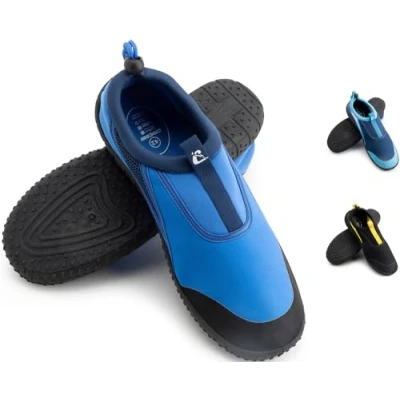 Afbeelding van Cressi Coco Aquashoes uniseks schoenen ontworpen voor watersport en comfortabel wandelen in vochtige omgevingen, zee strand, blauw/donkerblauw, 44 EU / 9,5 UK