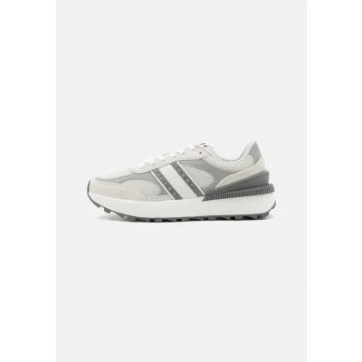 Afbeelding van Tommy Jeans TECH Runner Sneakers laag, Dames, Maat: 41, Stratus grey Leer en textiel
