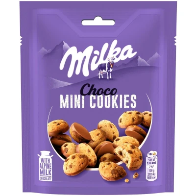 Afbeelding van Milka Mini Cookies 8 x 110 Gram