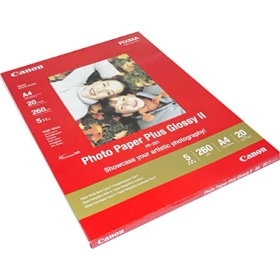 Afbeelding van Canon PP 201 Plus II fotopapier, glanzend, 265 g/m², A4 (210 x 297 mm), 20 vellen 2311B019