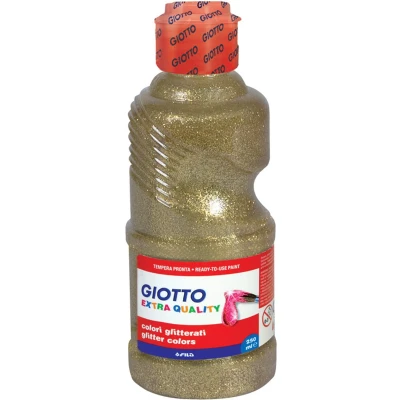 Afbeelding van Plakkaatverf 250ml giotto glitter goud