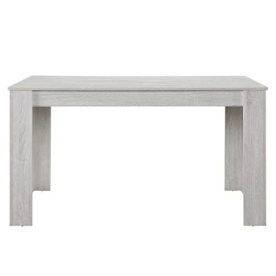 Afbeelding van Eettafel Nora landelijke stijl 140x90x77 cm wit eiken