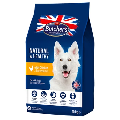 Afbeelding van 2x 10kg Butcher&#039;s Natural &amp; Healthy met kip hondenvoer droog
