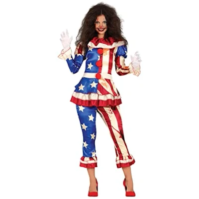 Afbeelding van Fiestas Guirca Patriot Clown dames (S)