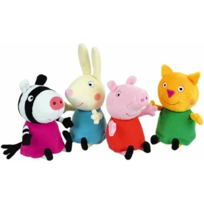 Afbeelding van Knuffel Jemini Peppa Pig Set 4 Stuks