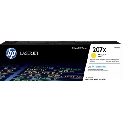 Afbeelding van HP 207X originele high capacity gele LaserJet tonercartridge (W2212X)