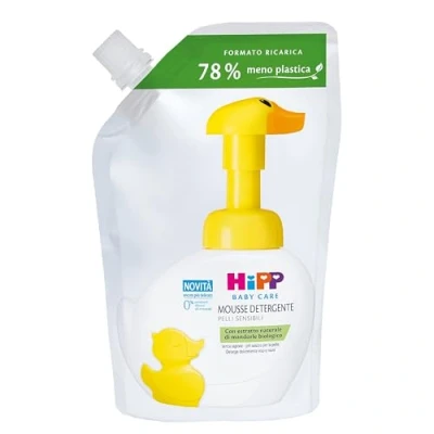 Afbeelding van HiPP Baby Care Navulverpakking Ecologisch reinigingsschuim voor kinderen, reinigt gezicht, lichaam en handen voorzichtig, de gevoelige huid, met natuurlijk biologisch amandelextract 1 stuk