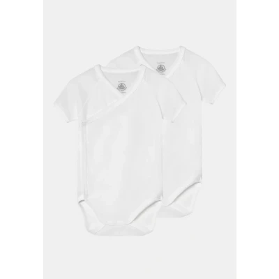 Afbeelding van Petit Bateau Naiss 2 PACK Unisex Body voor kinderen, Maat: 44, White