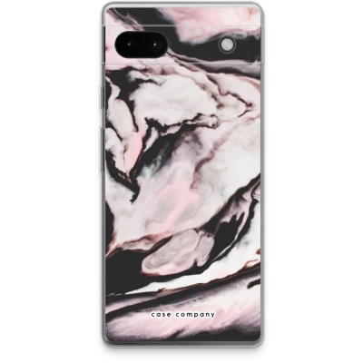 Afbeelding van Case Company® hoesje geschikt voor Google Pixel 6a Roze stroom Soft Cover Telefoonhoesje Bescherming aan alle Kanten en Schermrand