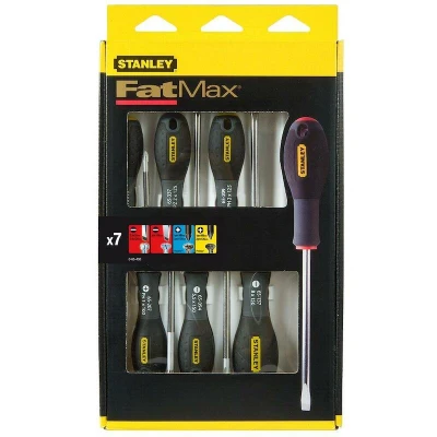 Image de STANLEY 0 65 438 Set de tournevis FATMAX standard/parallèle/Phillips/Pozidriv 7 pièces