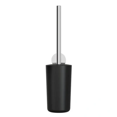 Afbeelding van Geesa Opal toiletborstel met houder chroom Minimalistisch design