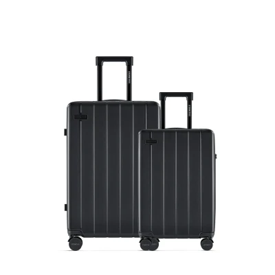 Afbeelding van ETERNITIVE Koffer Reiskoffer van ABS Harde met TSA slot 4 wielen 360 Lichte koffer, zwart., Set Cabine en Medium