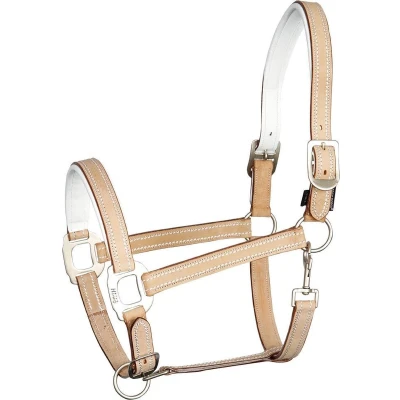 Afbeelding van Harry&#039;s Horse Halster Cremello Leder Beige Cob