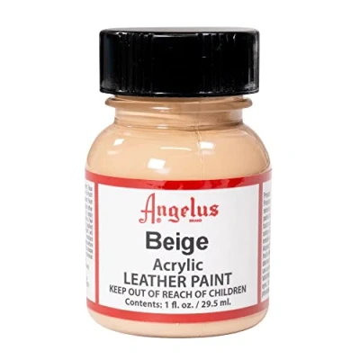 Afbeelding van Angelus Leather Acrylic Paint textielverf voor leren stoffen acrylbasis Beige 29,5ml