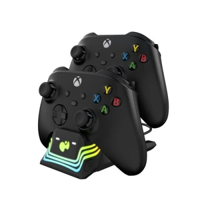 Image de Double chargeur Pdp Afterglow Wave pour Xbox Noir