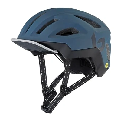 Afbeelding van Bollé Fietshelm React Mips 52 55 Cm Eps Marineblauw Maat S