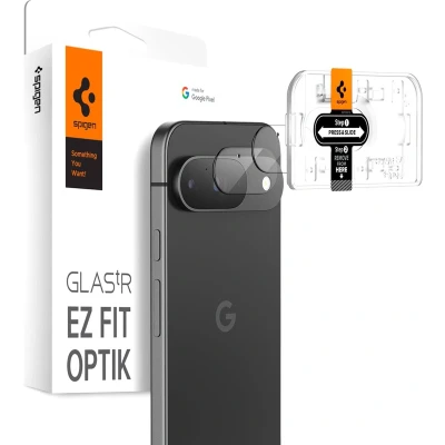 Afbeelding van Spigen Camera Lens Protector Geschikt voor Google Pixel 9 Glas.tR EZ Fit Optik Pro 9H Tempered Glass Gemakkelijke Installatie Transparant 2 Pack