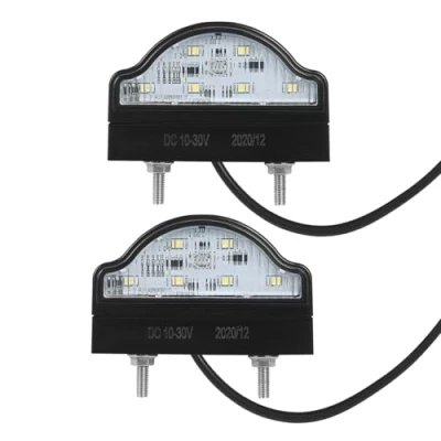 Afbeelding van AOHEWEI 2 stuks led kentekenplaatverlichting, 12 24 V, waterdicht, perfect voor auto, aanhanger, vrachtwagen, boot