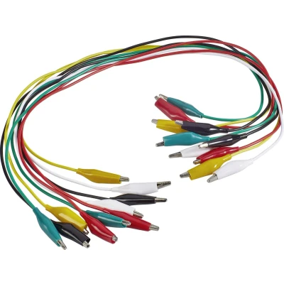 Afbeelding van VOLTCRAFT KS 540/0.5 Meetsnoerenset Krokodilklem 0.54 m Zwart, Rood, Geel, Groen, Wit 1 set(s)