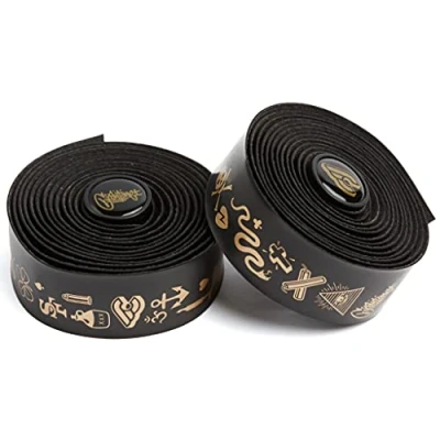 Afbeelding van Cinelli Mike Giant Gold Volee Stuurlint, zwart