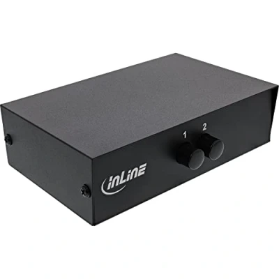 Afbeelding van InLine® 2 poorts handmatige AV schakelaar, 3 RCA IN/OUT