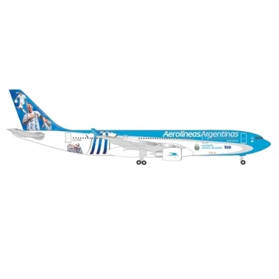 Afbeelding van Herpa vliegtuigmodel Aerolíneas Argentinas Airbus A330 200 LV FVH, schaal 1/500, model, verzamelstuk, vliegtuig zonder standaard, metalen figuur