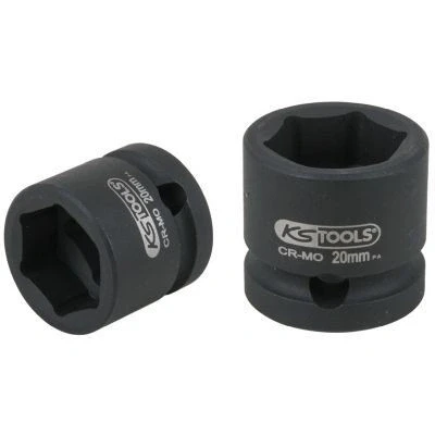 Afbeelding van KS Tools, Dopsleutel + dopmoer, 1/2&quot; stopcontact extra kort (20 mm)