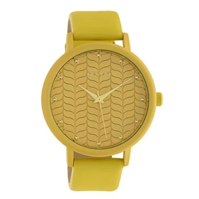 Afbeelding van OOZOO Timepieces mango horloge met leren band C10948 Ø38